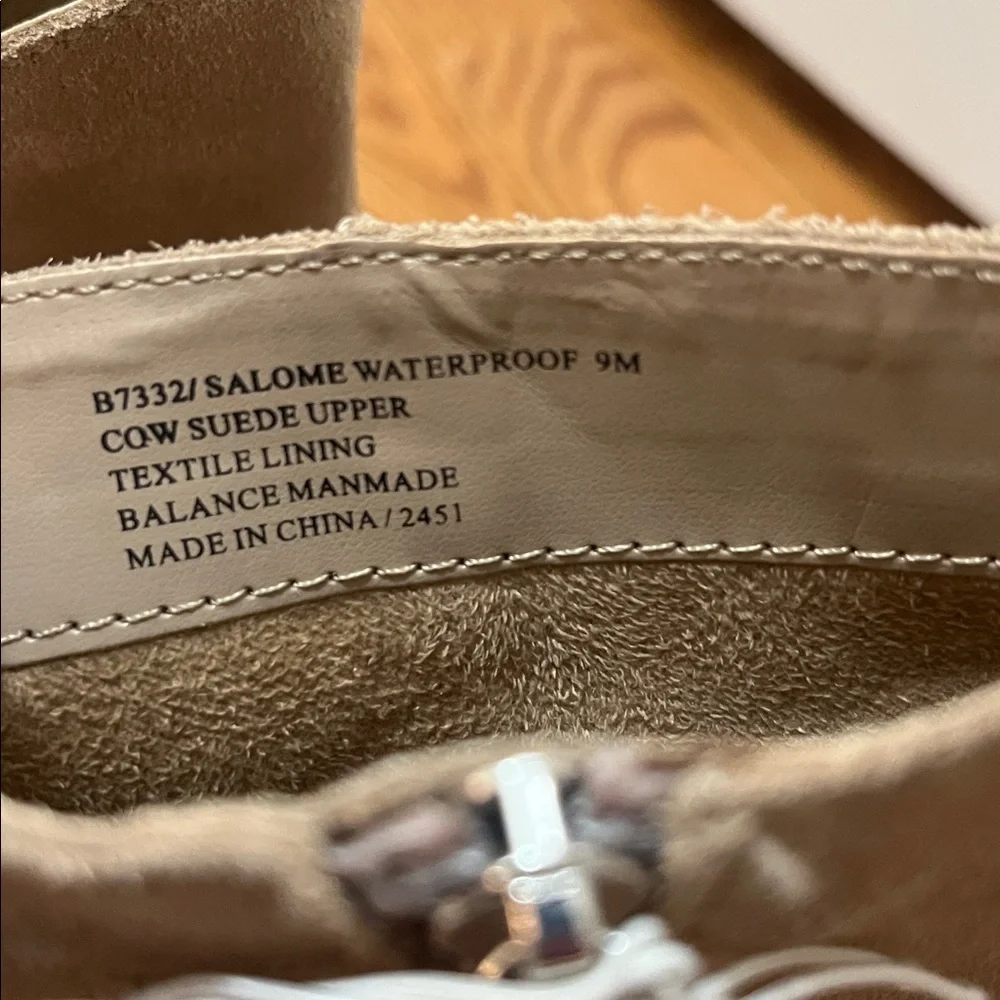Blondo Waterproof Tan Suede Ankle Boots